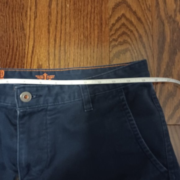 Men's Navy Blue Docker Cotton Pants - Picture 3 of 5